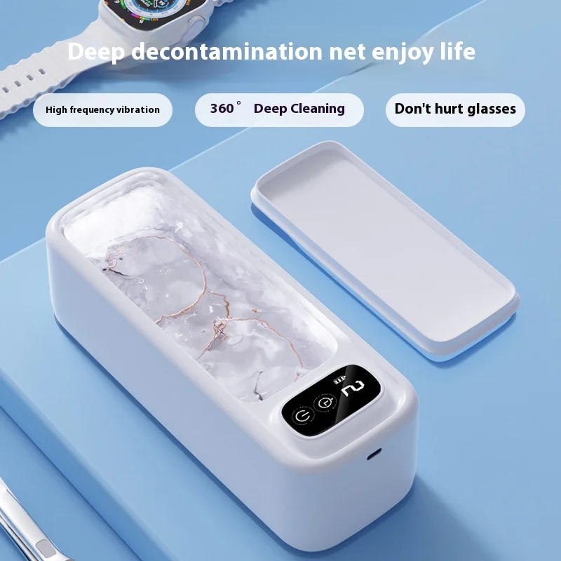 Eyeglasses Cleaner 1PCS Ultrasonic Display Home Portable Automatic Braces Jewelry Pupil Cleaner