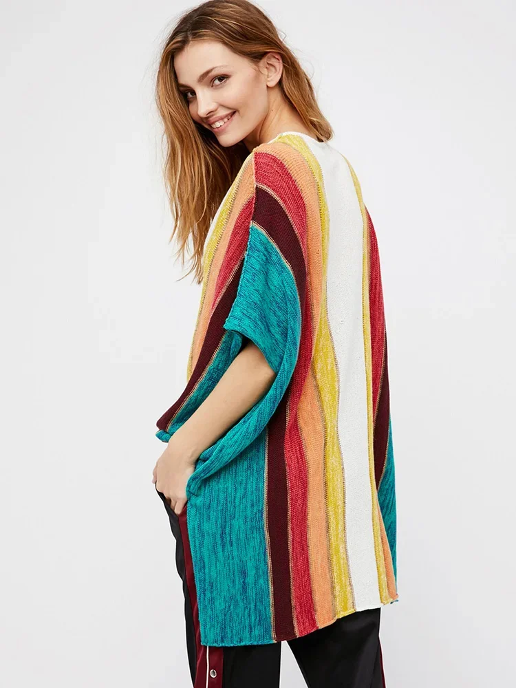 新しいコントラストカラービキニカバーアップ女性ビーチカバーアップ V ネックプラスサイズミニドレス夏のファッション女性の休日のビーチウェア