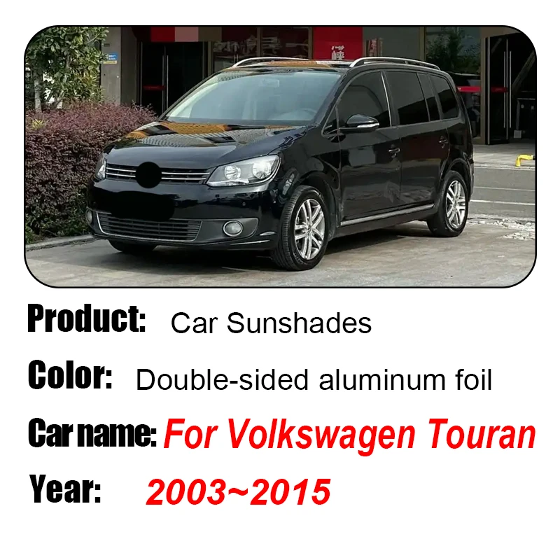 Anti-UV Car Window Sunshade Coverage Sunshade Cover Protection Board Accessories For Volkswagen for VW Touran 2003 2004~2015 - view 2