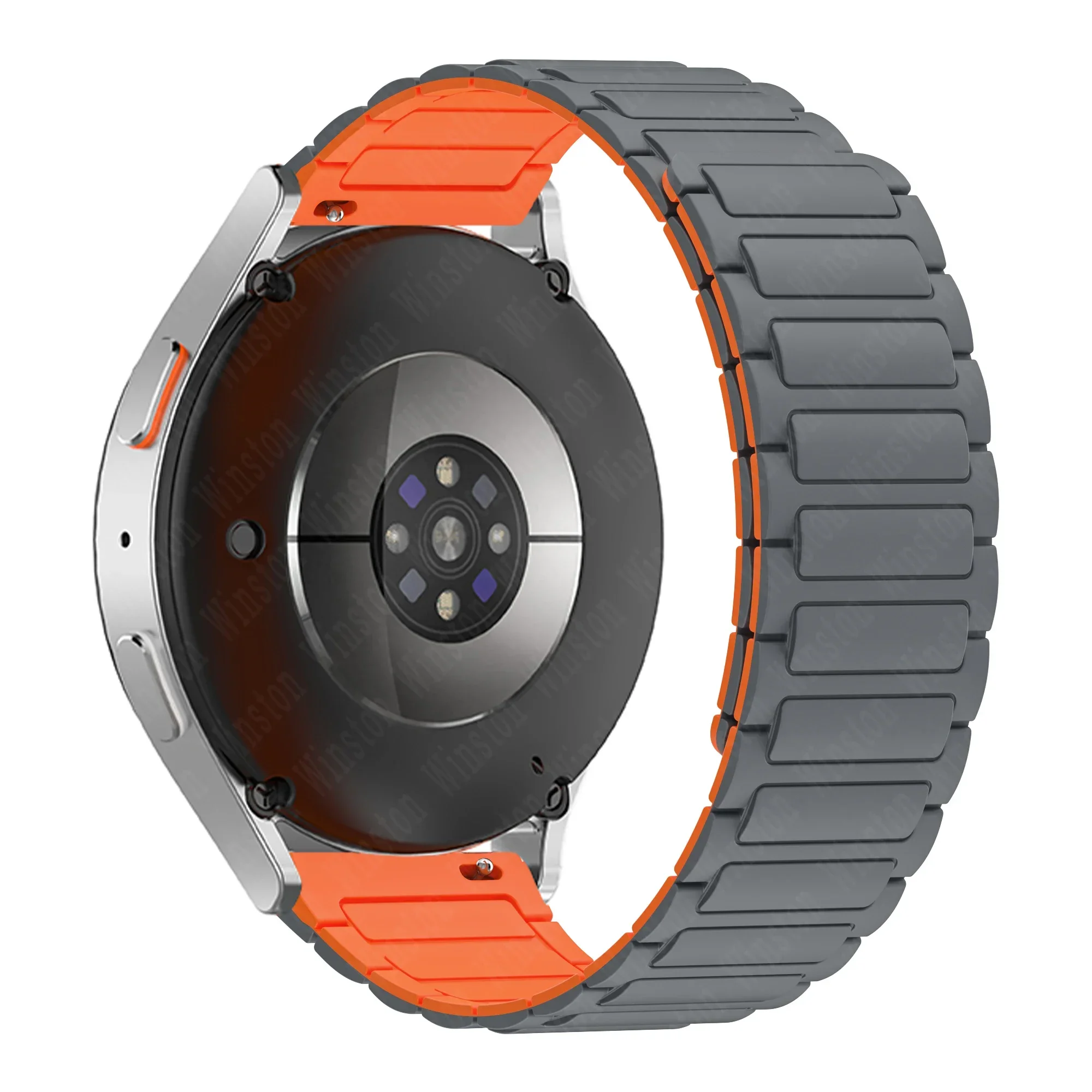 Magnetisches Silikonarmband für OnePlus Watch 3 2R 2 Sportarmband Correa für OPPO Watch X X2 4 Pro 22 mm Ersatzarmband – Detail 9