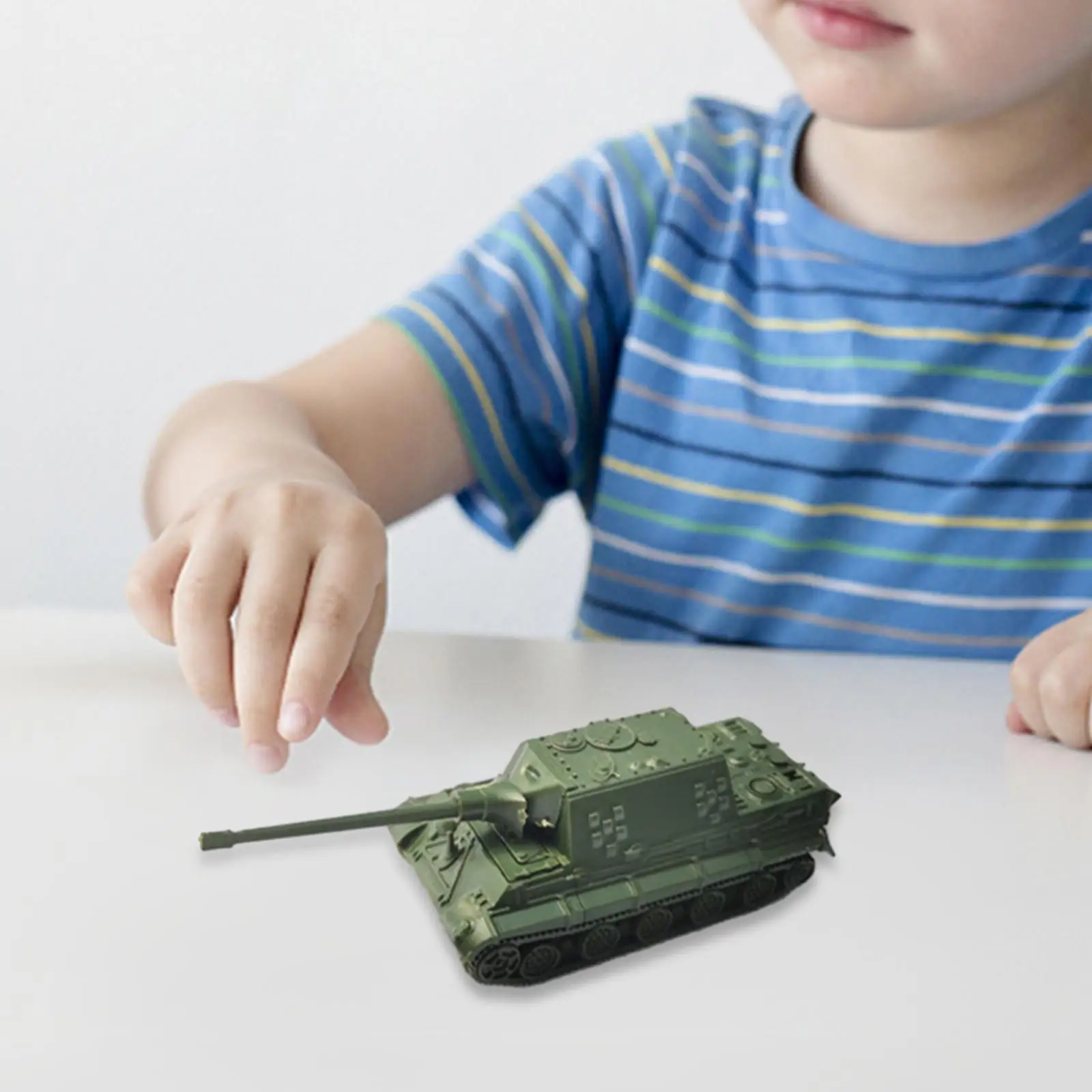 1/144 Scale Puzzles DIY Assemble Assembled Tank Model for Children Kids Boys