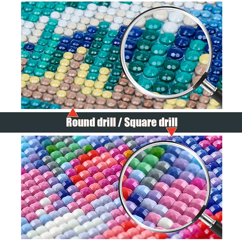 5D DIY Diamond Painting Horse Rhinestone Picture Full Diamond Square/Round Animal Diamond Embroidery Mosaic Home Decor Gift