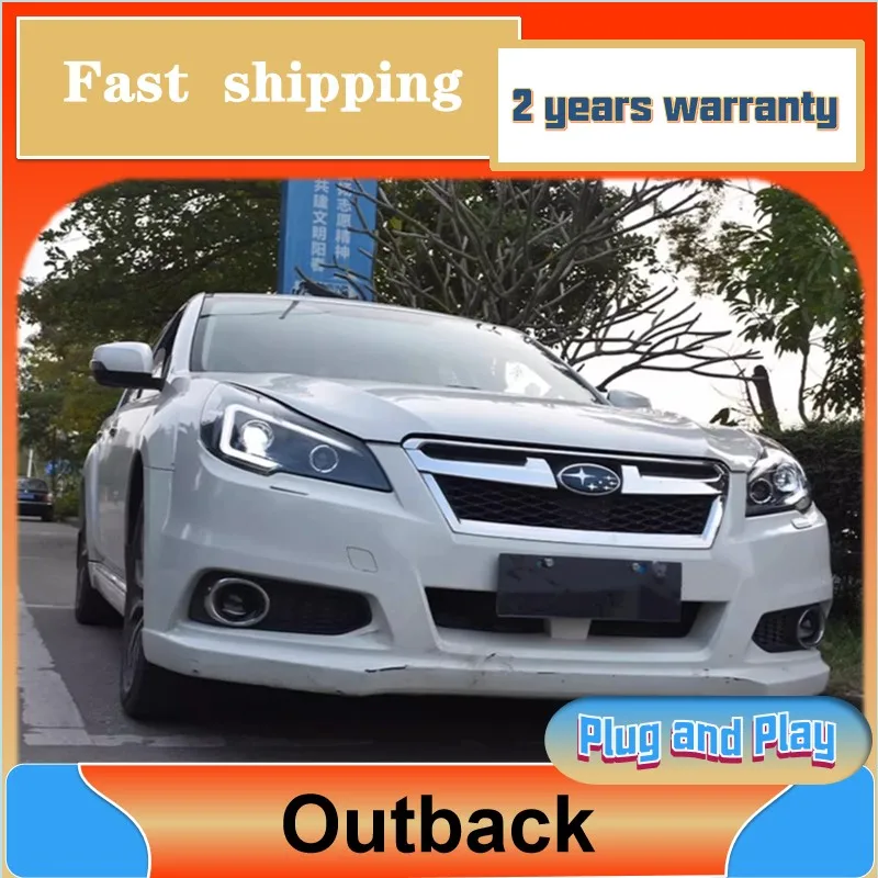 Car Styling for Subaru Legacy Headlamps 2010-2017 Outback Headlight DRL Turn Signal Low High Beam Projector Lens