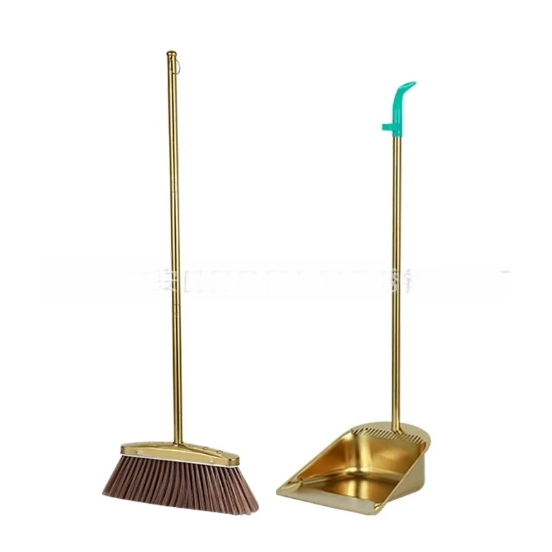 

Durable broom dustpan set serrated gold broom broom indoor and outdoor cleaning sweeping rubber