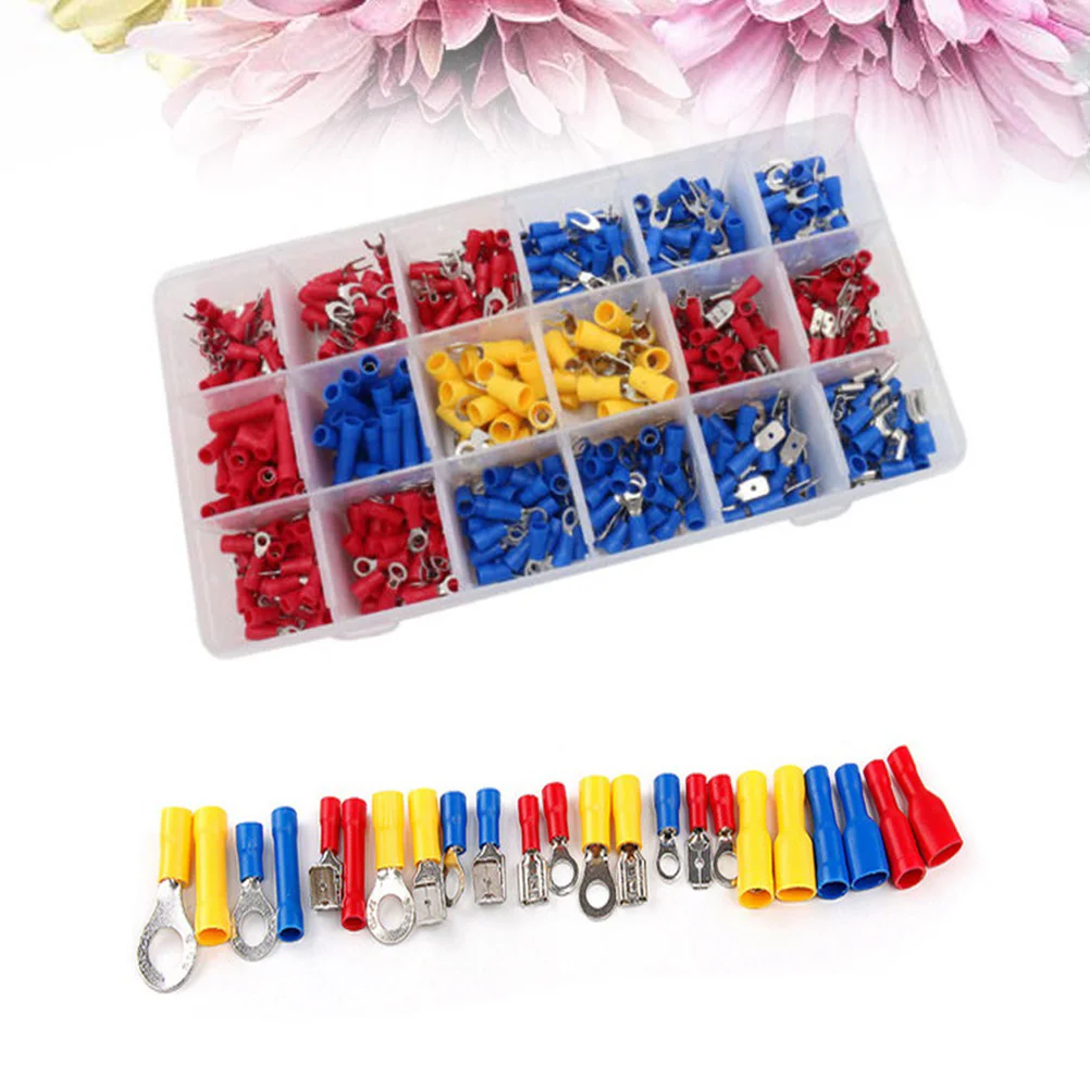 520 Pcs Cold-pressed Terminal Wire Connector Crimp Electrical Connectors