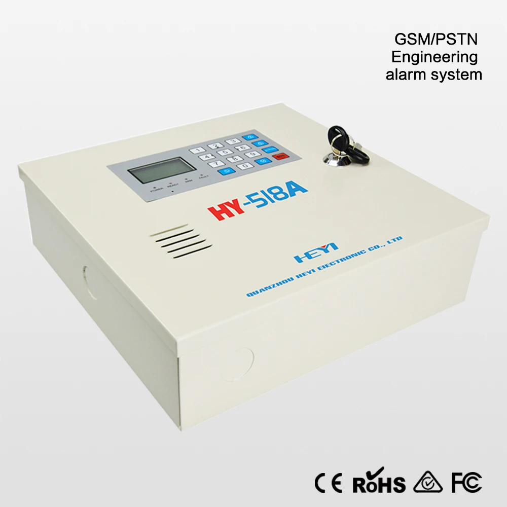 Panel táctil de ahorro de energía inalámbrico con cable GSM y PSTN sistema de alarma antirrobo inteligente LCD y teclado sistema de alarma contra intrusos