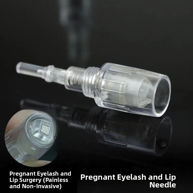 رقاقة نانو كهربائية مايكرو إبرة رئيس MTS حمض الهيالورونيك فيتامين C الحمل رمش الأساس مايكرو كريستال برغي المشبك #4