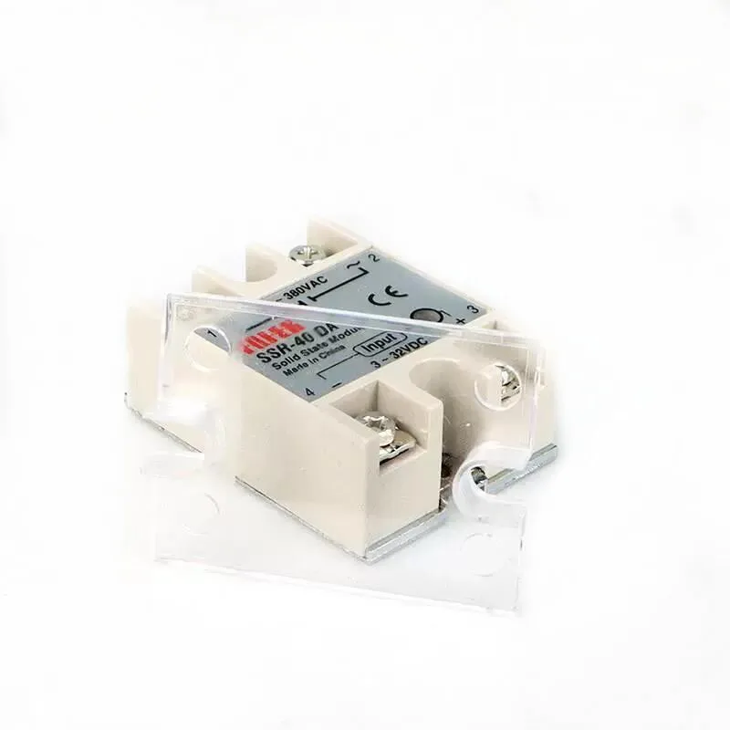 SSR-10DA SSR-25DA SSR-40DA ssr 10A 25A 40A 75A 80A Solid State Relay Module 3-32V DC Input 24-380V AC Output Load Single Phase