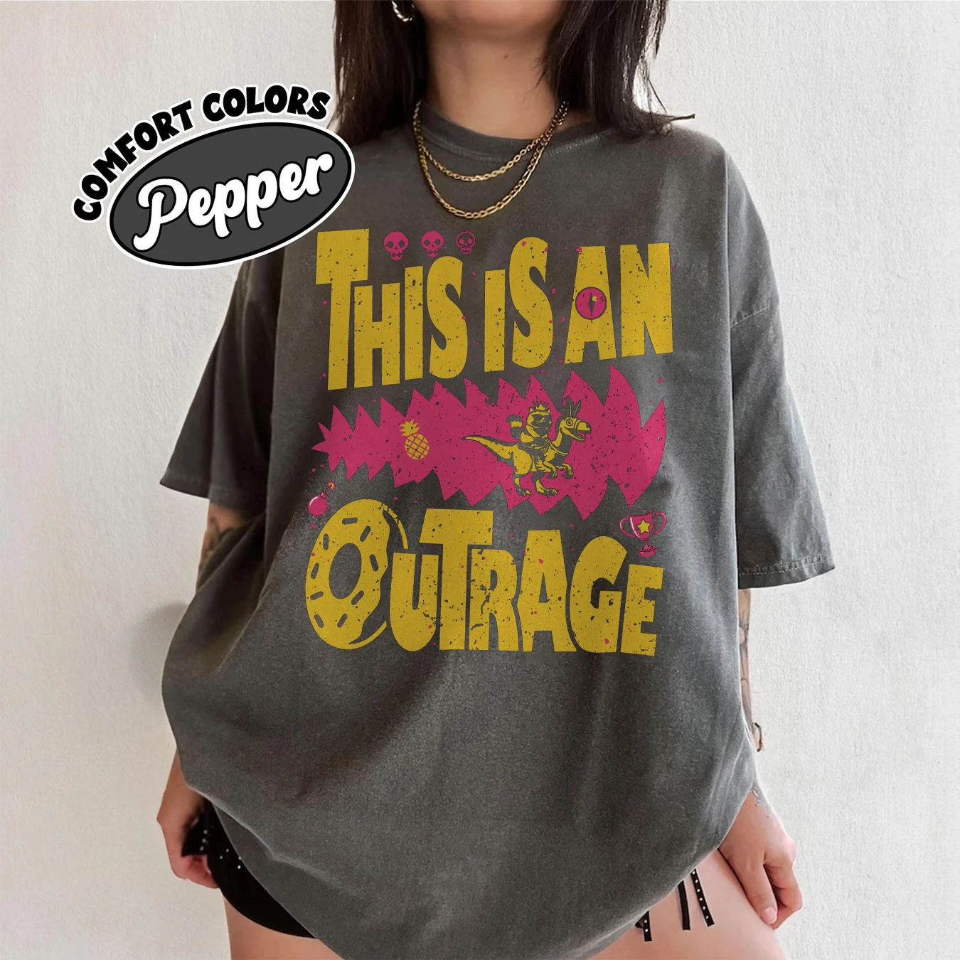 This Is An Outrage Comfort Colors Shirt, Princess Donut Cat Sweatshrit, Dungeon Crawler Carl Tee Gift for LitRPG Lovers, Book