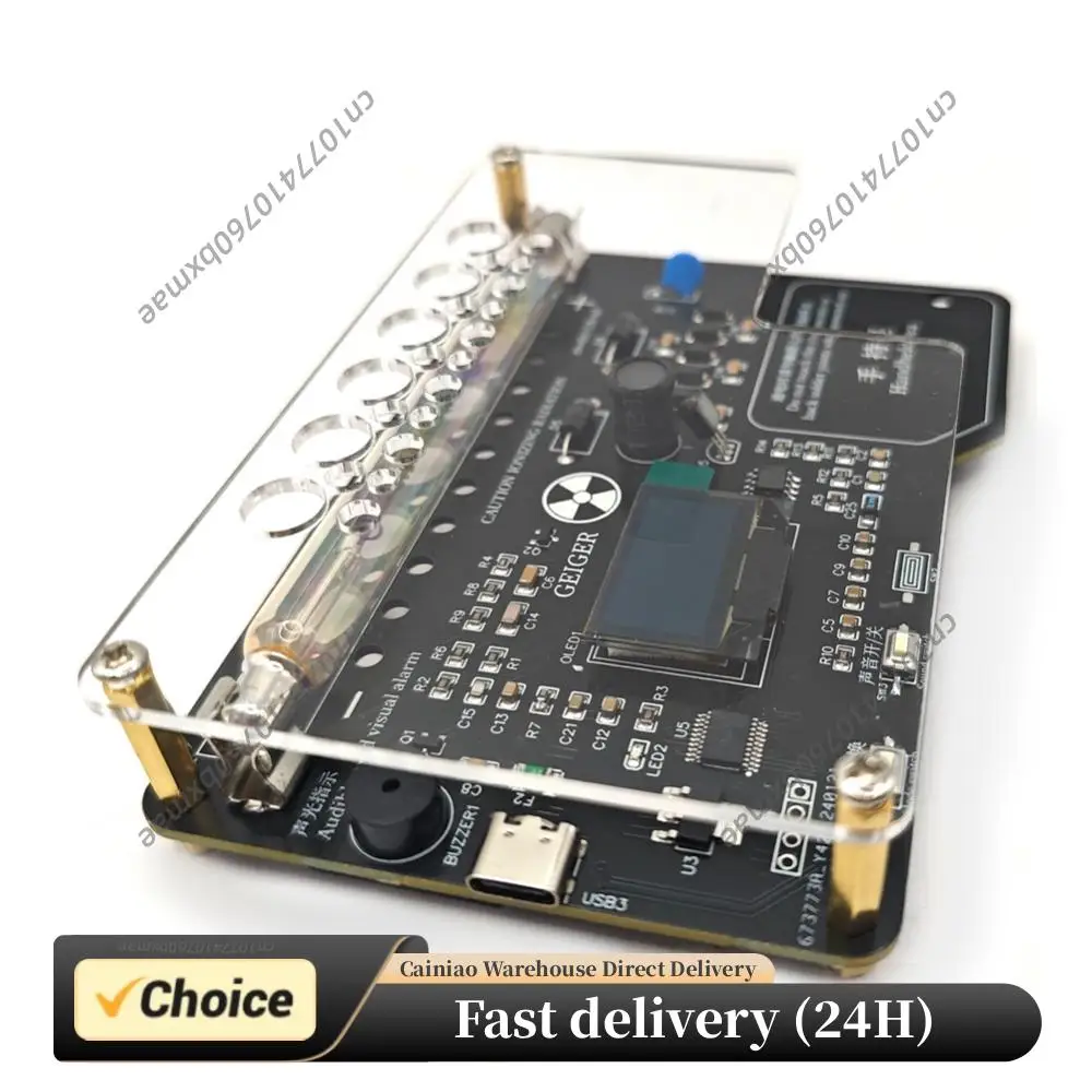 

Набор для сборки счетчика Гейгера с звуковой и световой сигнализацией, тестер радиации, DIY-набор для сборки счетчика Гейгера, готовый DIY-набор счетчика Гейгера