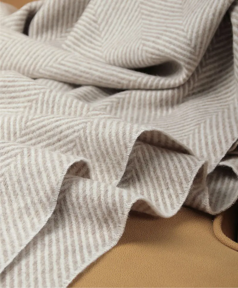Wolldecke, Schal aus reiner Wolle, Fleece-Strickdecke, weiche Wolldecke, tragbarer, warmer Schal, Schal, Heim- und Autoabdeckung, Dekoration – Detail 14
