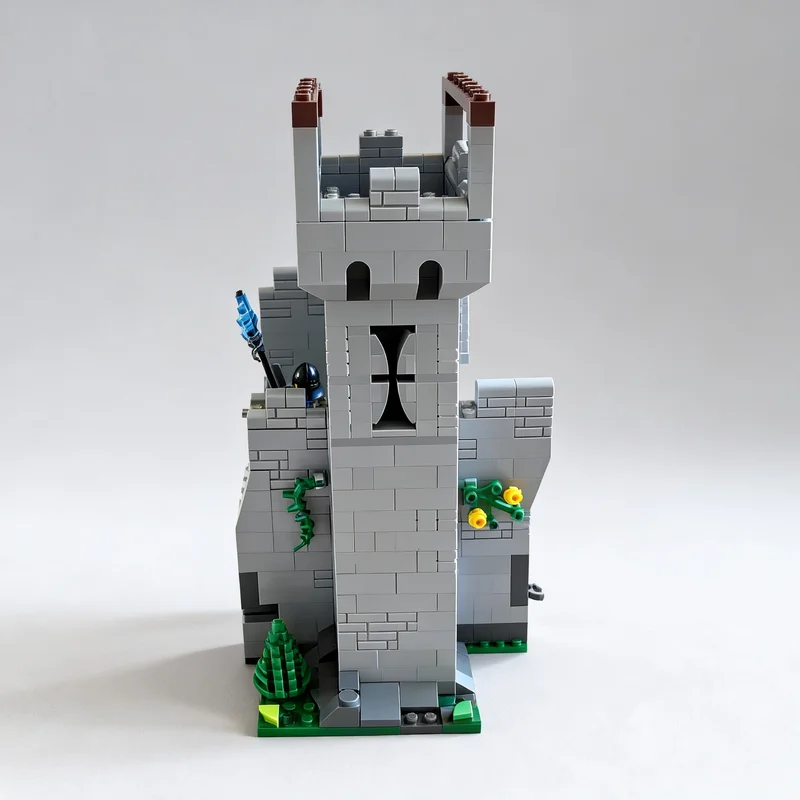 620PCS MOC Medieval Templar Tower Fortress Castle Model Custom Puzzle Architecture DIY Assembly Educational Toy Collection Gift