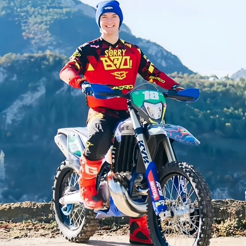 2025年秋 ベストセラー 3Dプリント バイクシャツ 通気性 速乾 長袖Tシャツ ライダー向け アウトドアライディング用