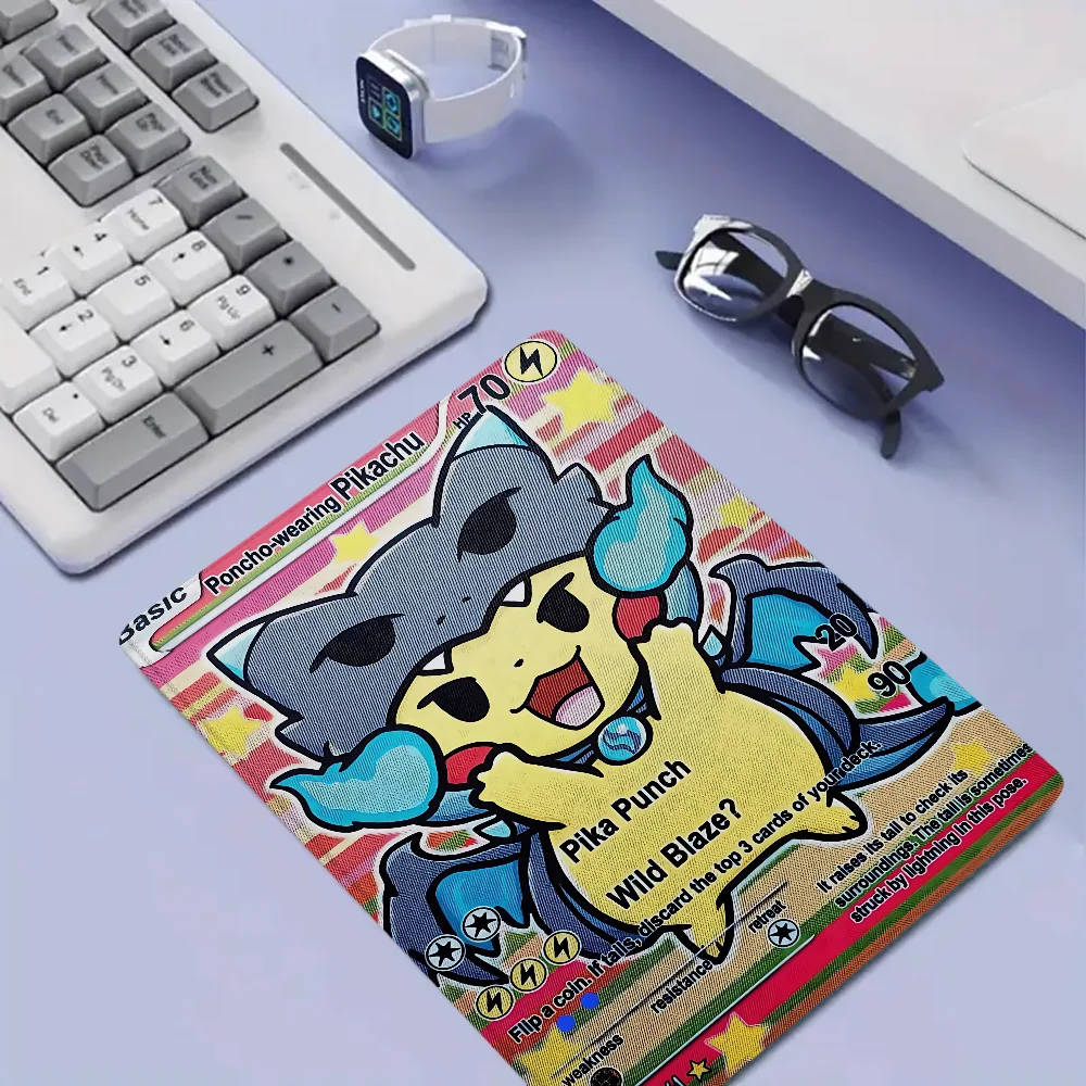 

P-pokemon игровой маленький коврик для мыши аниме Over Edge компьютерный стол резиновый нескользящий Kawaii офисные аксессуары ПК геймер настольный коврик коврики