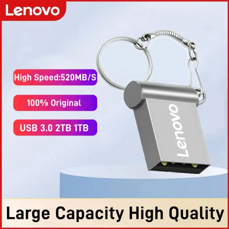 Lenovo USB 3.0 Mini USB Flash Drive 2TB 1TB High Speed Pen Drive 512GB 256GB Pendrive 128GB U Stick USB Memory For Computer PC