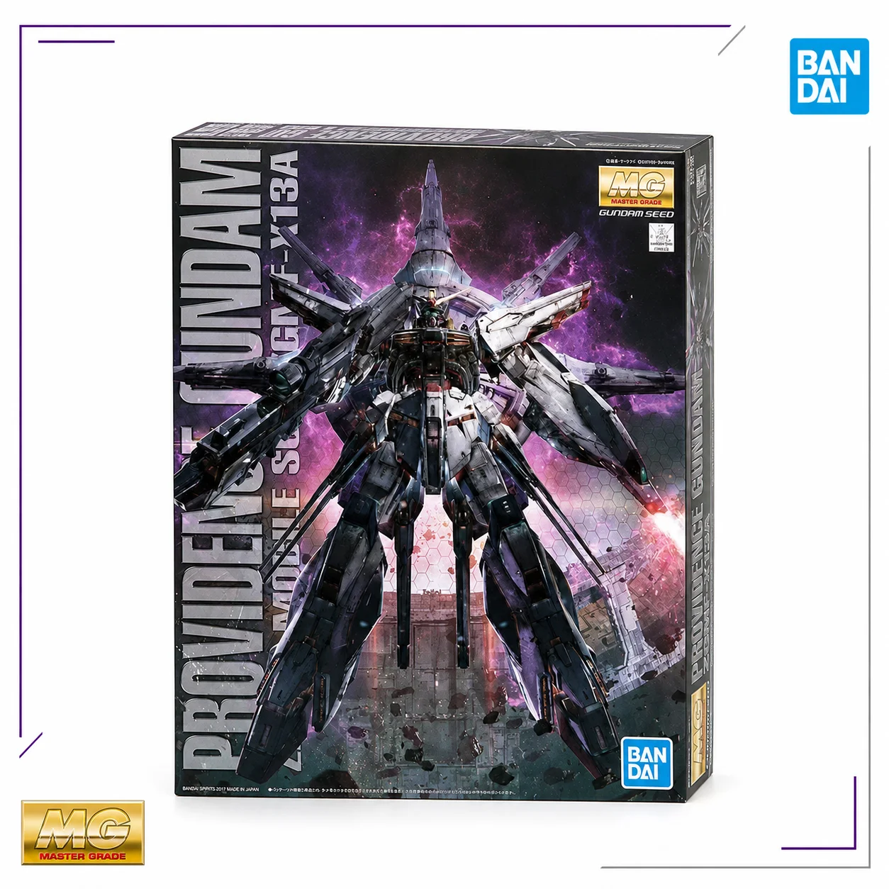 Bandai Original MG ZGMF-X13A Providence Gundam Seed 1/100 Scale Plastic Model Kits Anime Action Figures Mecha Toys Hobby Gifts