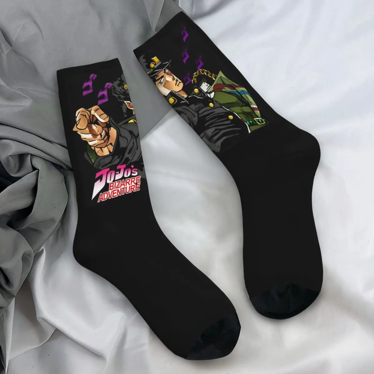 Dio Brando And Jotaro Kujo Socks Winter Stockings Fashion Men Warm Soft Socks Graphic Running Anti Skid Socks