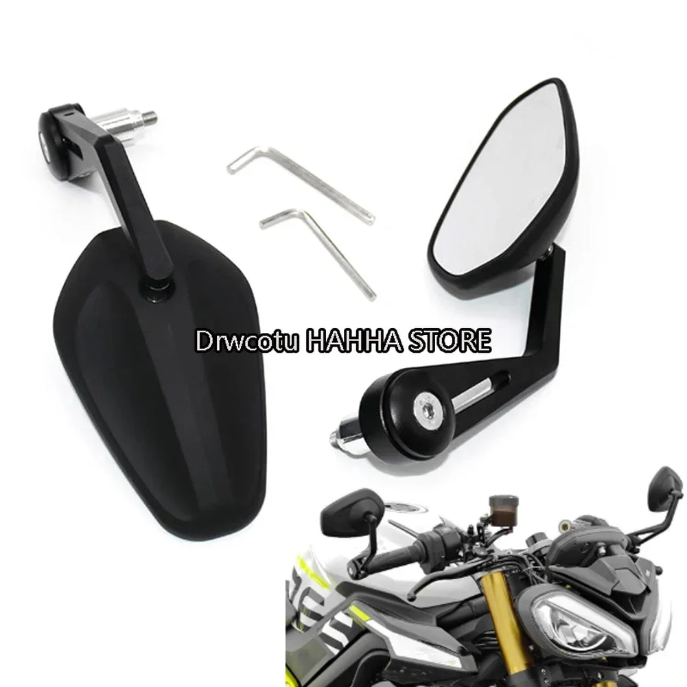 

For Triumph Street Triple 765 R S RS 675 R RX 660S Handlebar Rearview Mirror Rear View Mirror Reversing Handle Bar Ends Mirrors