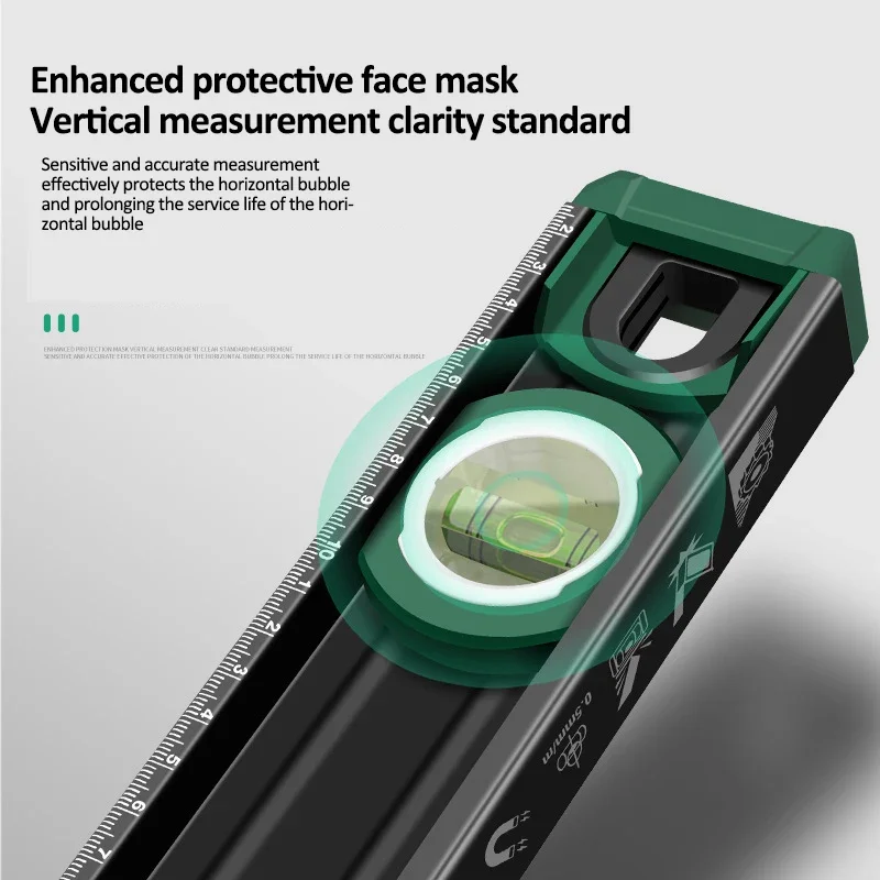 30/40/50cm 전자 디지털 디스플레이 레벨 눈금자 자기 각도 측정기 알루미늄 합금 레벨 각도기 경사계 45 ° /90 ° /180 °