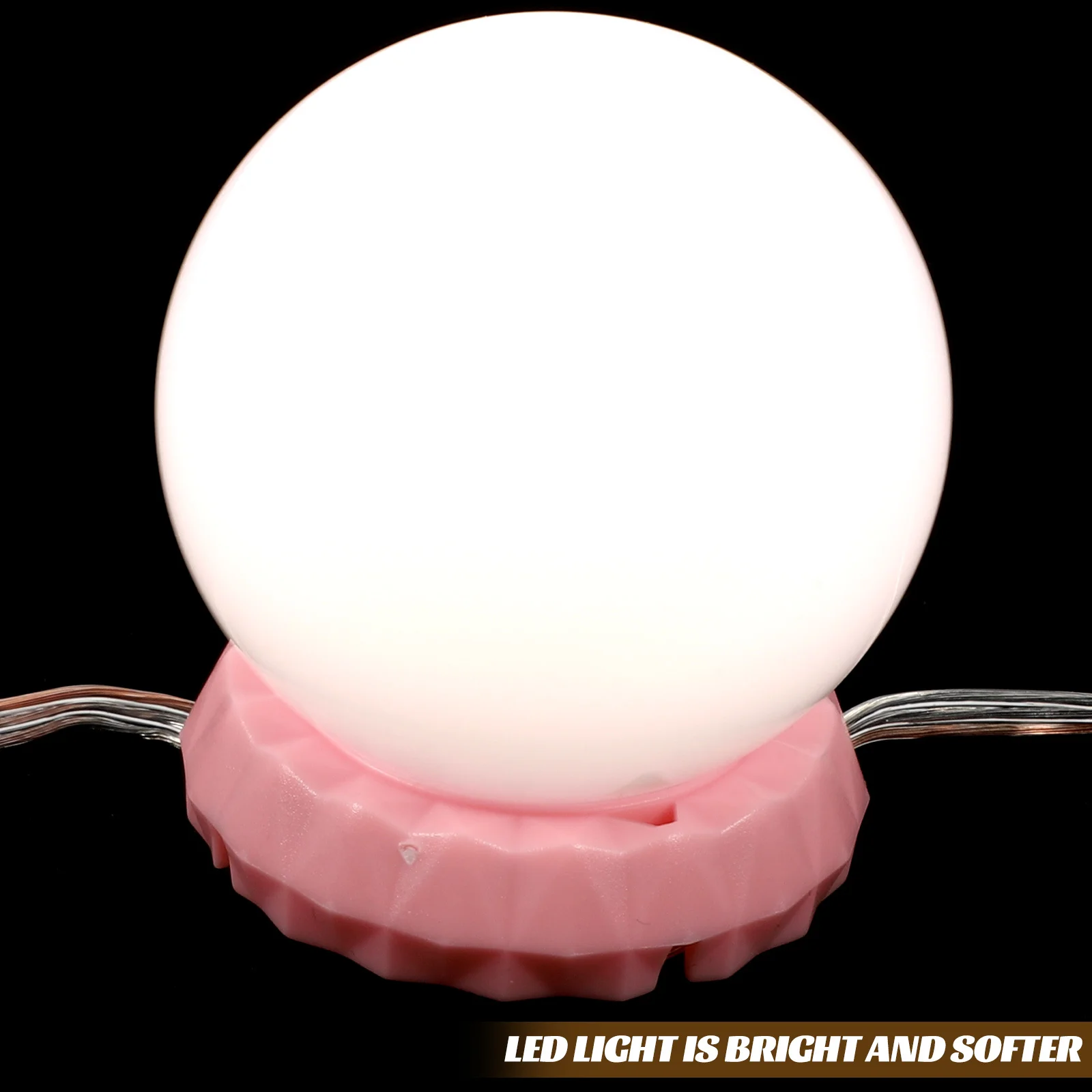 1 conjunto de lâmpadas led para espelho de vaidade, luzes de maquiagem, carregamento usb, três modos de brilho suave, iluminação de vaidade para quarto e banheiro