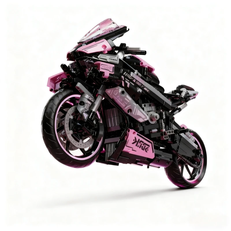 جديد دراجة نارية اللبنات مجموعة 1985 قطعة لتقوم بها بنفسك أطقم منمذجة ألعاب الدراجات النارية الإبداعية هدايا للبنين عيد ميلاد ديكور المنزل جمع #6