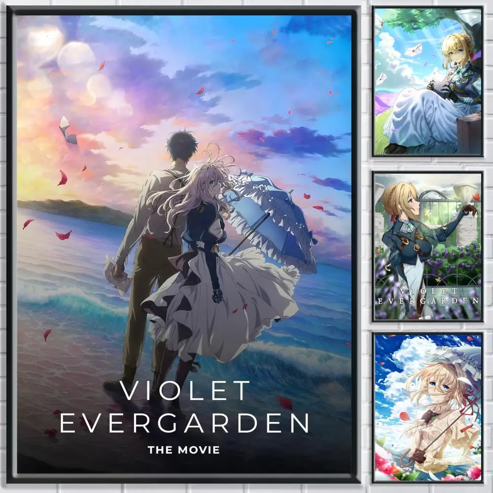 Classic Anime Violet Evergarden Painting Calligraphy Canvas HD Wall Art Decor Interior Poster for Home Room Decoration