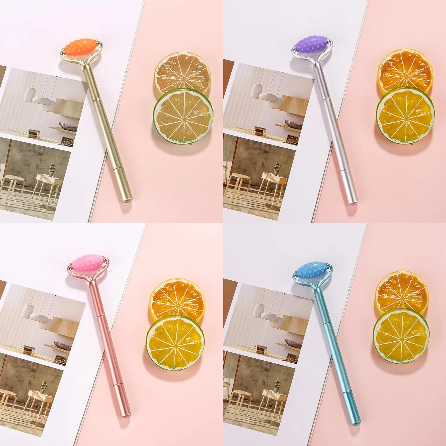 24pcs Wholesale novelty creative massage head gel pens school home office writing decompression stationery pen Back to school