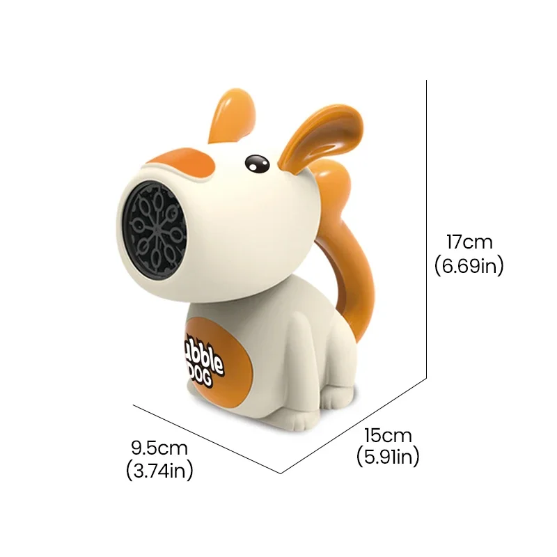 Pistola de bolhas de brinquedo, desenho animado, cachorro fofo, manivela manual, soprador, festa de casamento ao ar livre, brinquedos infantis para meninos, meninas, presentes para crianças