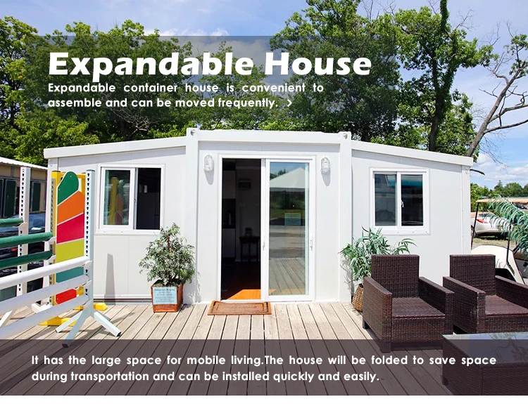 Prefabricated Tiny Home Modern Prefab House Expandable Container House Prefab Tiny Homes 3-Bedroom Design