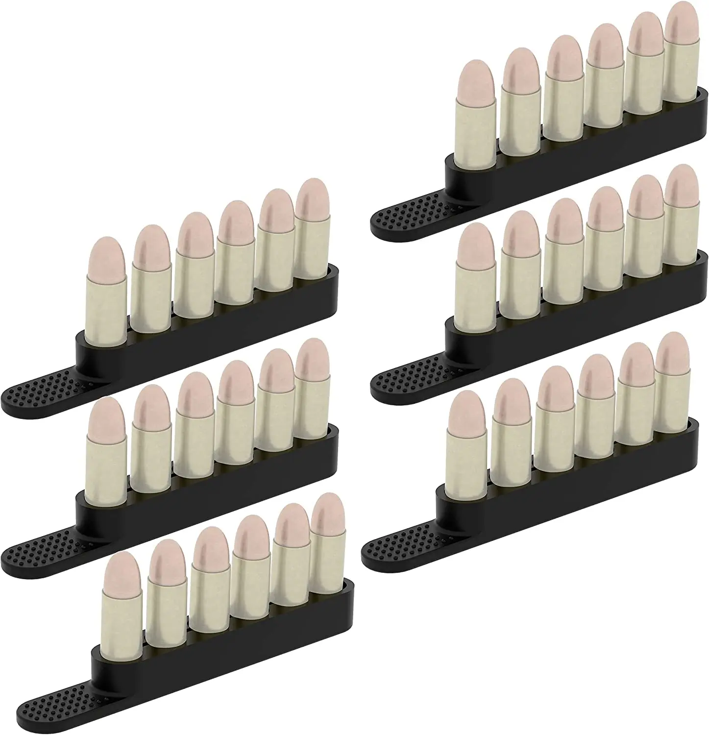 Adoreal 6pcs Speed Strips 6 Round Quick Device Bullets 6 Pack Speed Loaders Fit Holder Revolver For . 38/. 357 Caliber