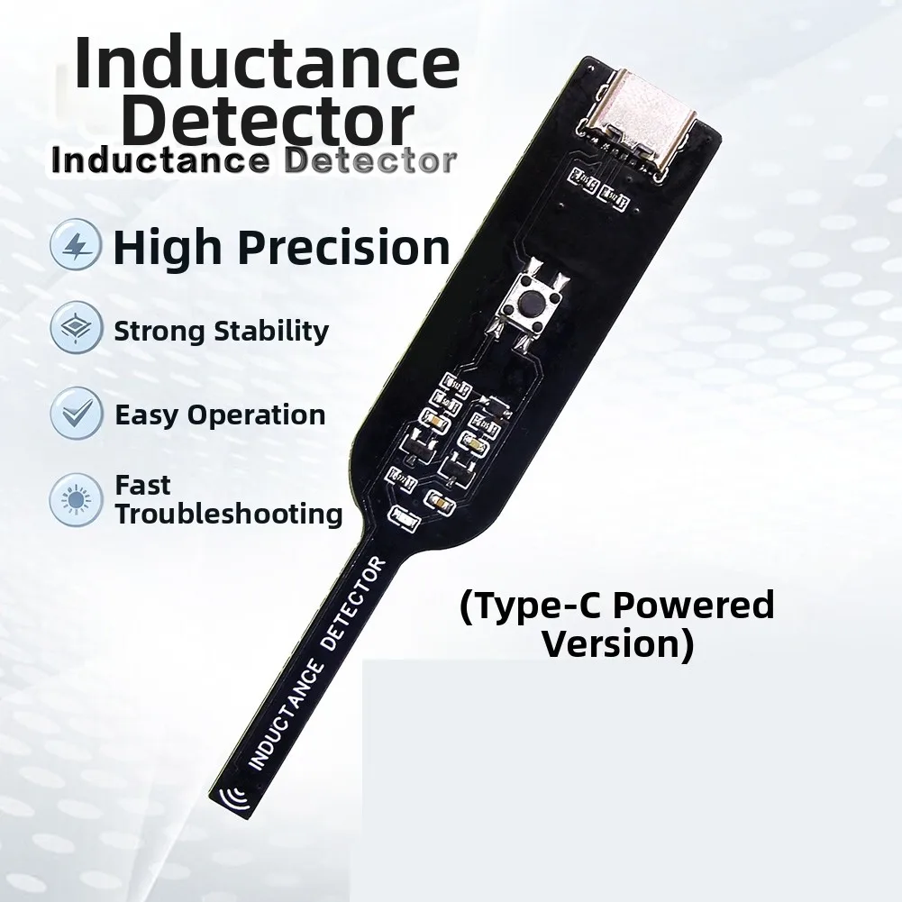 SH-1 Inductance Tester With Type-C Power Supply For Motherboard Coil Fault Detection Compact Handheld Device For Mobile Phone