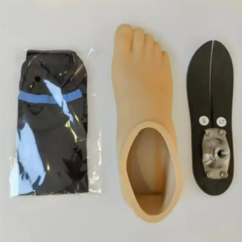 High Strength Carbon Fiber Foot Syme 1CF-002 Prosthetic Leg Foot Component with Adapter And Foot Cover Artificial Limb 22-28cm
