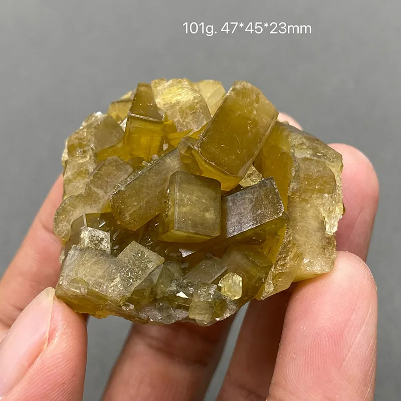 100% natural Big yellow Large crystal barite and fluorite rough mineral specimen healing crystal gem Home decorations collect - Image 2