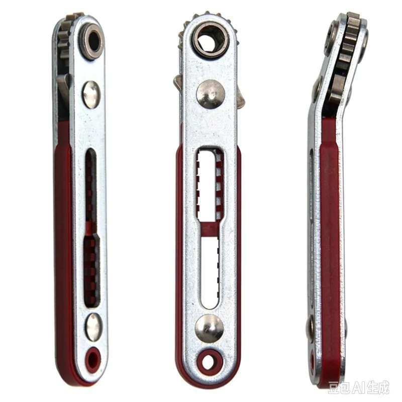 Hand Tools Two-way Ratchet Screwdriver Set Turn Corner Elbow Right Angle Cross Narrow Space
