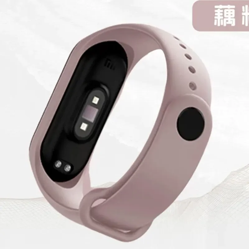 샤오미 미밴드 7 실리콘 스포츠 시계줄, 미밴드 5 6 NFC 교체용 팔찌 스트랩