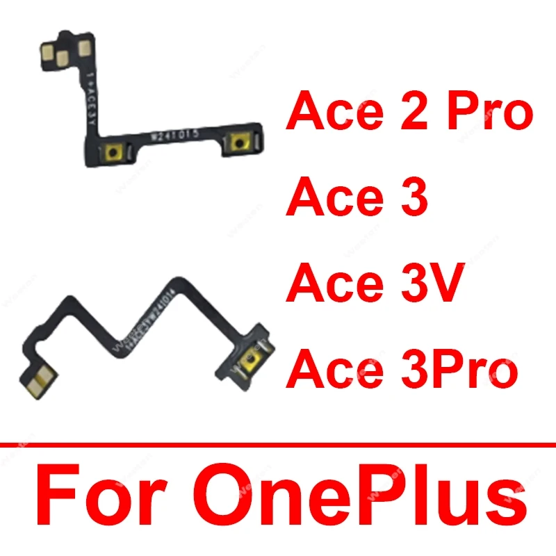 

On Off Power Volume Button Flex Cable For OnePlus 1+ Ace 2 Pro Ace 3 Ace 3V Ace 3Pro Side Keys Flex Ribbon Repair Parts