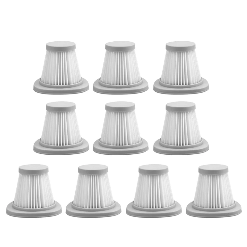 Filtro Hepa para Xiaomi Deerma, Anti-Poeira, Filtro HEPA, Aspirador portátil, Peças sobressalentes, DX118C, DX128C, 10pcs