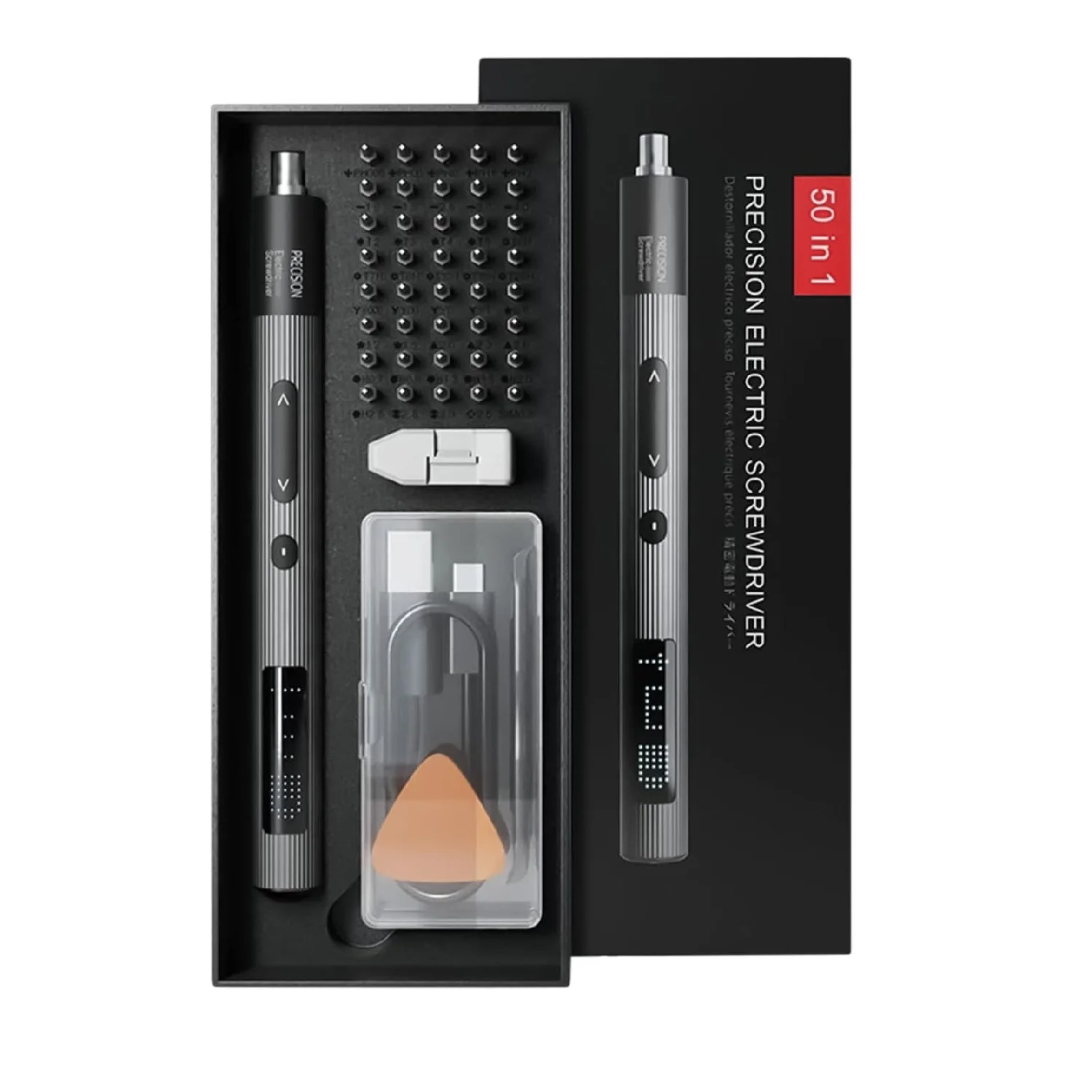 1set Electric Screwdriver Set, Electric Screwdriver Set - 50 in 1 Precision Screwdriver Set, 3 Torque Settings, Repair Tool Kit