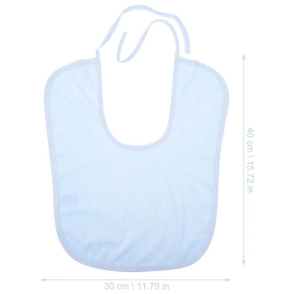 2Pcs Adjustable Elderly Meal Bib Waterproof Adult Apron Portable Saliva Towel Clothing Protector Reusable Burp Cloth