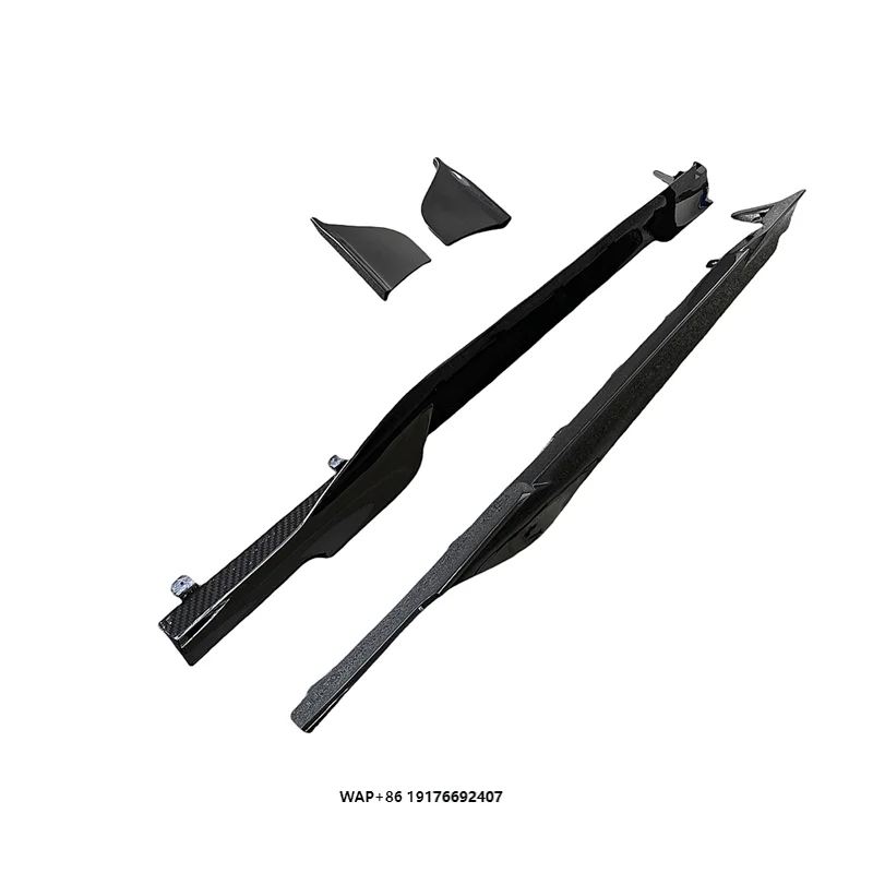 Hot Selling Series SF90 Dry Carbon Material Side Skirt Suitable SF90 M Style Carbon Fiber Extended Side Skirt