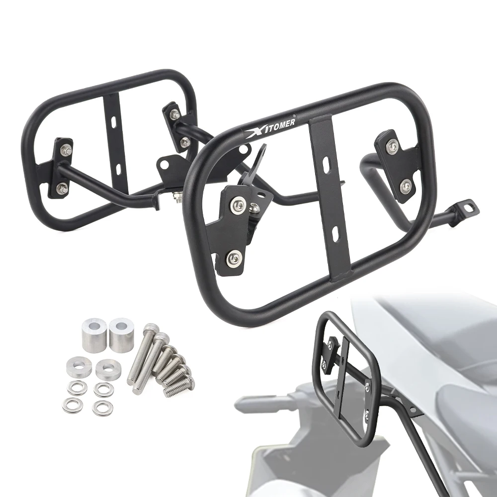 Motorcycle Steel Side Luggage Rack Saddlebag Support Mounting Bracket Pannier Rack CB1000 Hornet / SP 2024-2025 For Honda