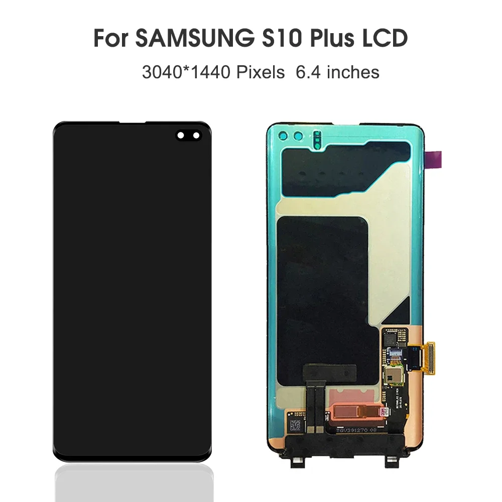 S10 Plus 6.4\'\'For Samsung For Ori S10+ G975F G975U G975W G975 LCD Display Touch Screen Digitizer Assembly Replacement