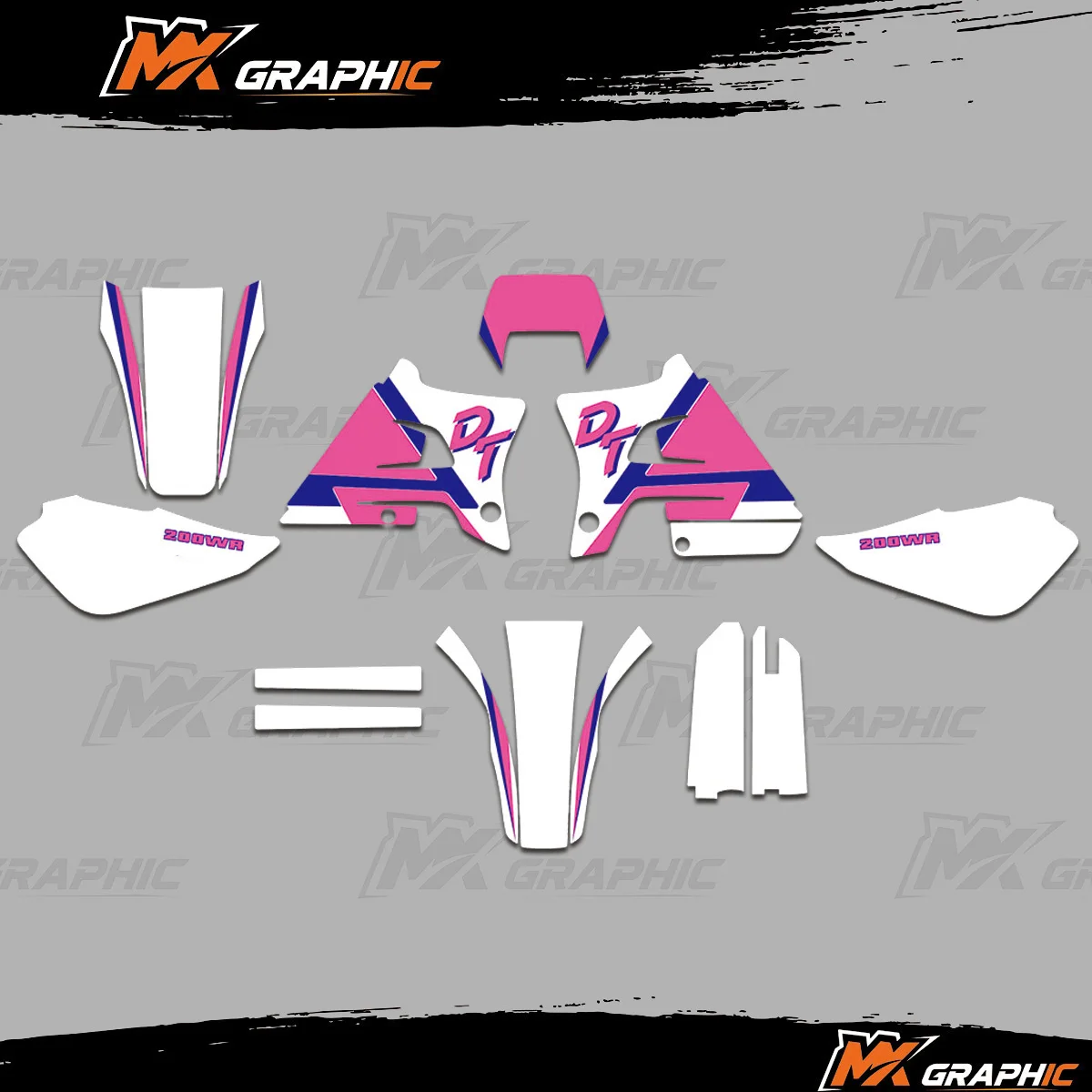 

Graphics Kit For Yamaha WR200 1993 1994 1995 1996 1997 Motorcycle Sticker Decal DECO
