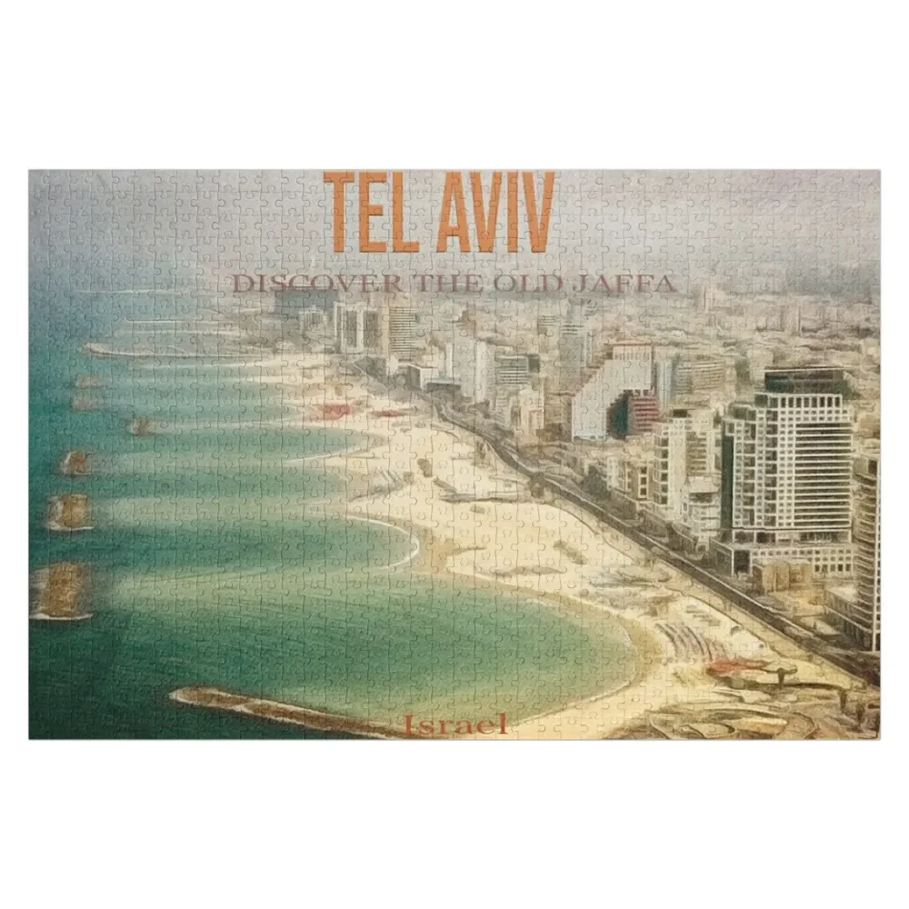 Vintage Tel Aviv Poster Jigsaw Puzzle Game Children Customized Photo Custom Child Puzzle