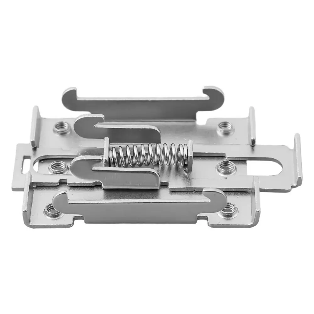 1Pcs 35mm DIN Rail DIN Rail Mounting Bracket 80.5x44mm Nickel Plating Snap Clip Clamp Aluminum Alloy Stamping Process