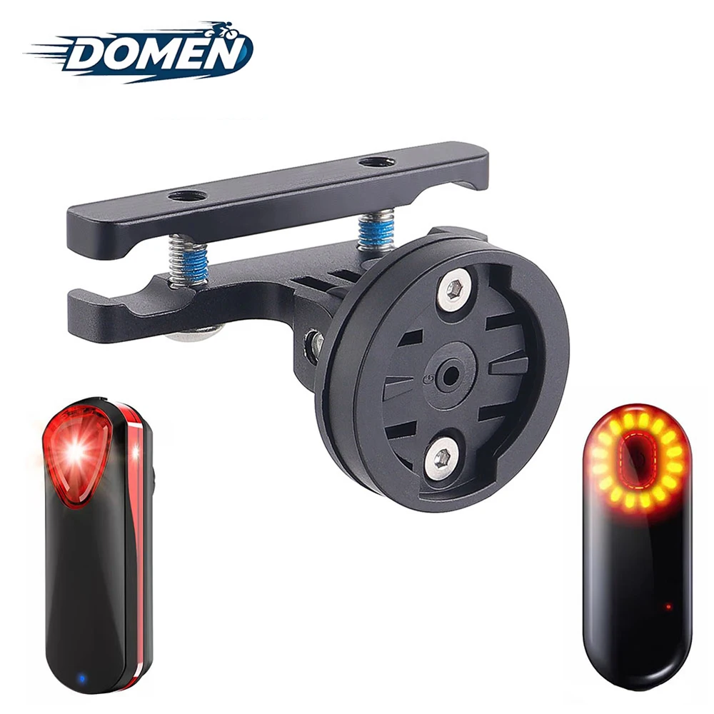 Domen suporte de selim para luz traseira de bicicleta, suporte para lâmpada de selim de bicicleta mtb, suporte de luz para radar garmin varia