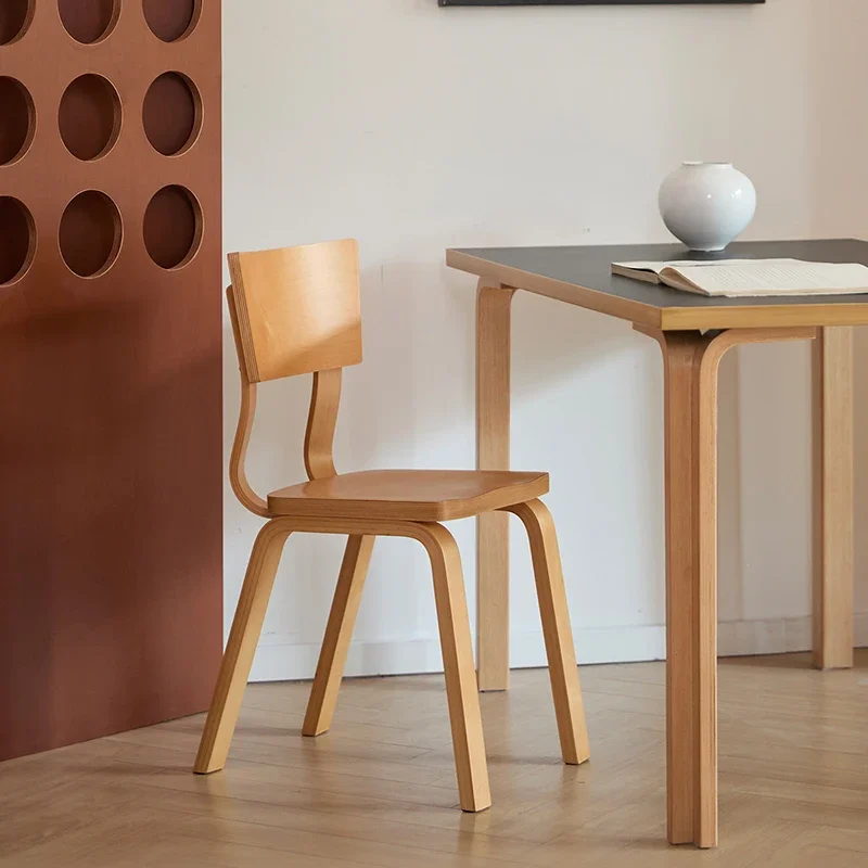 Restaurant Rustic Dining Chair, Solid Wood Backrest Single, Design Simple French Sturdy, Cadeiras De Jantar Furniture