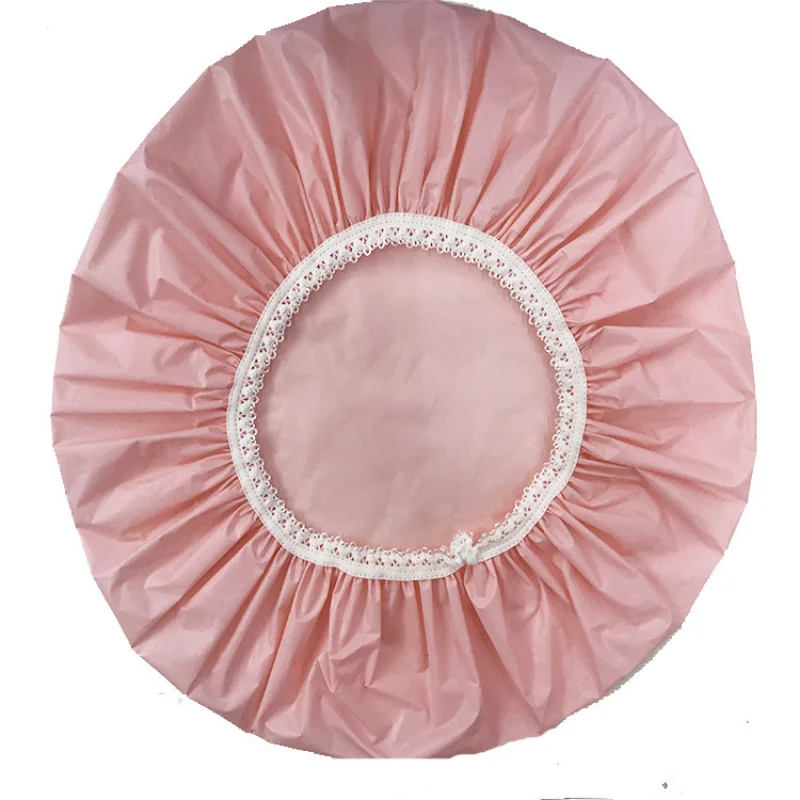 Waterproof Women Shower Cap Satin Beanie Hair Bonnet Bath Accessories Shampoo Multiple Shower Caps Bathroom Set Dust-proof M3