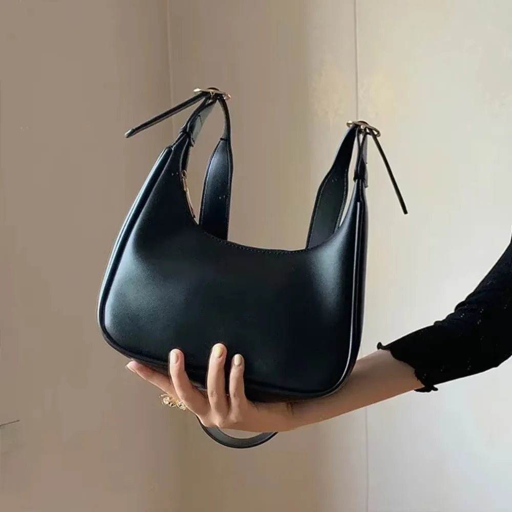 

Vintage Simple Totes Bags for Women New Trendy Handbag Hot Sale Female Small Subaxillary Bags Casual Mini Shoulder Bag