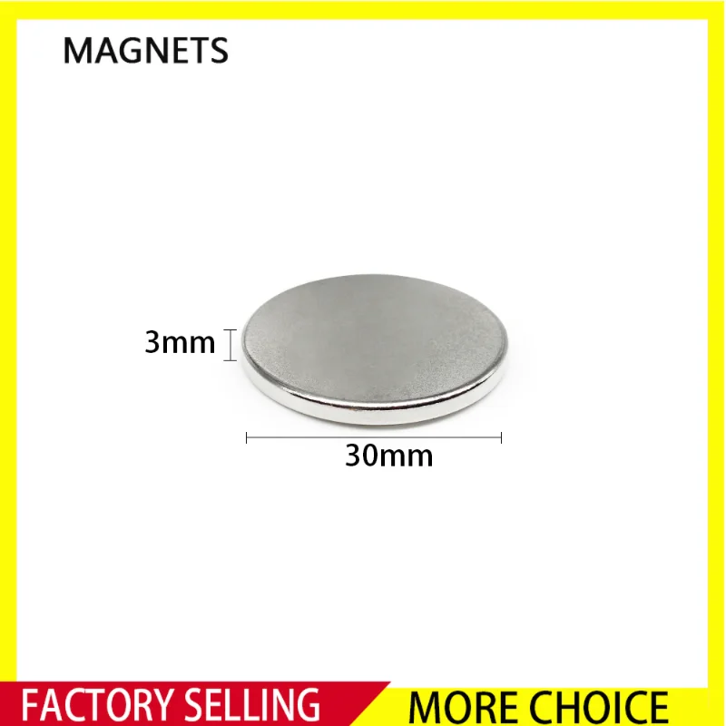 2/5/10/15/20/30PCS 30x3 mm Disc Powerful Strong Magnetic Magnets N35 Round Neodymium Magnets 30x3mm Big Rare Earth Magnet 30*3